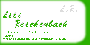 lili reichenbach business card